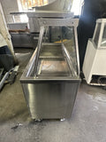 DUKE USED 60” REFRIGERATED BUFFETT TABLE WITH GLASS SNEEZE GAURD 956-460-4-FL-M