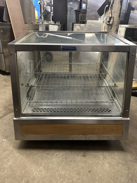 PROGRESSIVE DC-302 USED 30” COUNTERTOP GLASS REFRIGERATOR DISPLAY CASE  COOLER