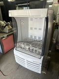 BEVERAGE AIR BZ13-1-W 30” WHITE OPEN AIR REFRIGERATED DISPLAY GRAB & GO USED