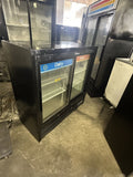 TRUE GDM-41SL-48-HC-LD 2 DOOR SLIDING GLASS REFRIGERATOR USED MERCHANDISER