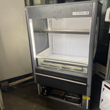 BEVERAGE AIR VM-7 35”  GRAB & GO DISPLAY REFRIGERATOR COOLER USED *BROKEN GLASS*