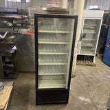 ROYAL VENDORS RVCF-027 SINGLE GLASS DOOR REFRIGERATOR MERCHANDISER USED