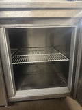 ARCHITECTURAL STAINLESS INC 87.5” PIZZA PREP REFRIGERATED UNIT USED & OVERSHELF