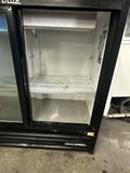 TRUE GDM-41SL-48-HC-LD 2 DOOR SLIDING GLASS REFRIGERATOR USED MERCHANDISER