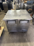 TRUE TUC-36-34 36” UNDERCOUNTER WORK TOP REFRIGERATOR COOLER USED