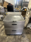 DELFIELD 32” WORKTOP REFRIGERATOR COOLER 2 DRAWERS USED