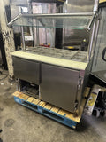 Leader 48” Used Sandwich Prep Salad Line Refrigerated Prep Unit