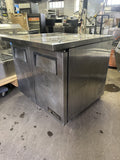 TRUE TUC-36-34 36” UNDERCOUNTER WORK TOP REFRIGERATOR COOLER USED