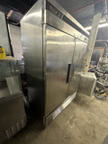 TURBO AIR TSR-49SD 2 DOOR REACH IN REFRIGERATOR COOLER USED