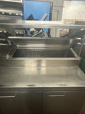 ARCHITECTURAL STAINLESS INC 87.5” PIZZA PREP REFRIGERATED UNIT USED & OVERSHELF