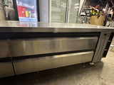 SILVER KING 97” USED COMMERCIAL REFRIGERATOR CHEF BASE COOLER