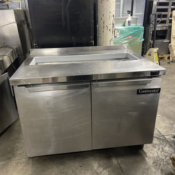 CONTINENTAL SW48-12 REFRIGERATED PREP TABLE USED SALAD COOLER