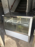 COMMERCIAL 48” NON REFRIGERATED GLASS DISPLAY CASE USED SS