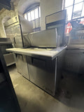 TRUE TSSU-48-18M-8 48” USED COMMERCIAL MEGA TOP SANDWICH PREP TABLE COOLER