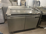 CONTINENTAL SW48 48” REFRIGERATED PAN RAIL PREP TABLE USED