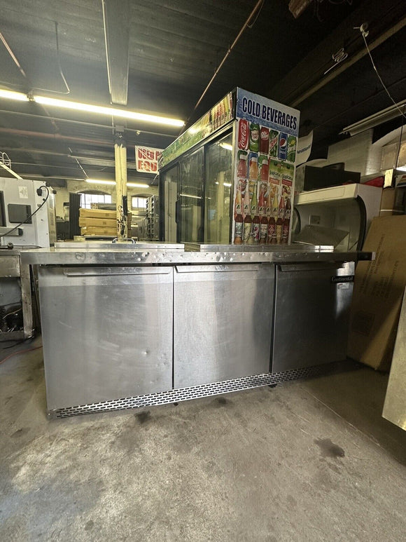 CONTINENTAL SW72-30M USED 72” MEGA TOP REFRIGERATED PREP TABLE COOLER