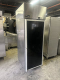 MASTER BILT ENDURA MPR242SS 2 DOOR REACH THROUGH GLASS REFRIGERATOR USED