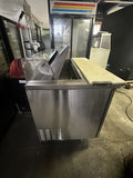 TURBO AIR MST-48 48” USED COMMERCIAL SANDWICH PREP TABLE COOLER REFRIGERATOR