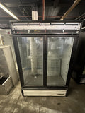 TRUE GDM49F USED 2 DOOR GLASS FREEZER MERCHANDISER