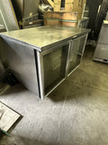 TRUE TUC-48G 48” SS GLASS DOOR UNDERCOUNTER WORKTOP REFRIGERATOR COOLER USED