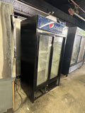 TRUE GDM-37 USED 2 SLIDING DOOR GLASS REFRIGERATOR COOLER MERCHANDISER