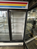 TRUE GDM-72 3 DOOR COMMERCIAL REFRIGERATOR COOLER GLASS DOOR MERCHANDISER USED