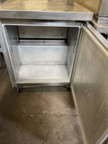 CONTINENTAL SW27 USED 27” COMMERCIAL WORKTOP UNDERCOUNTER REFRIGERATOR