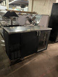 GLASSTENDER BB60-LI-BSH 60” USED BACK BAR REFRIGERATOR COOLER 2 DOOR