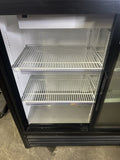 TRUE GDM-41SL-48-HC-LD 2 DOOR SLIDING GLASS REFRIGERATOR USED MERCHANDISER