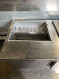 CONTINENTAL SW60 60” PAN RAIL REFRIGERATED PREP TABLE USED