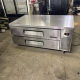 TURBO AIR TCBE-52SDR 52” USED COMMERCIAL CHEF BASE REFRIGERTOR