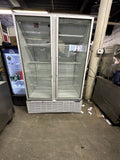 MASTER BILT BMG-48 USED 2 DOOR GLASS MERCHANDISER REFRIGERATOR COOLER