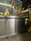 CONTINENTAL SW72-30M USED 72” MEGA TOP REFRIGERATED PREP TABLE COOLER