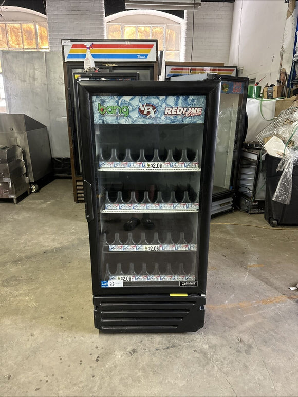 IMBERA VR10 GLASS DOOR REFRIGERATOR USED MERCHANDISER BANG REDLINE