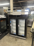 IDW G4-H0234B 2 COOLER GLASS MERCHANDISER REFRIGERATOR STARBUCKS DISPLAY USED