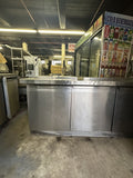 CONTINENTAL SW72-30M USED 72” MEGA TOP REFRIGERATED PREP TABLE COOLER