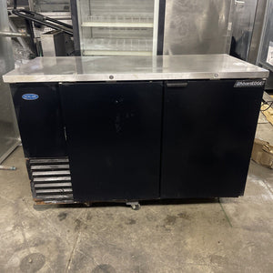 NORLAKE BB59 59” BACKBAR REFRIGERATOR COOLER USED