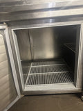 ARCHITECTURAL STAINLESS INC 87.5” PIZZA PREP REFRIGERATED UNIT USED & OVERSHELF