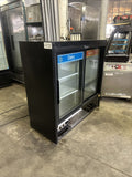 TRUE GDM-41SL-48-HC 2 DOOR SLIDING GLASS REFRIGERATOR COOLER USED MERCHANDISER