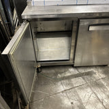 FOGEL FLP-45-12 45” USED COMMERCIAL REFRIGERATED PREP TABLE PREP STATION