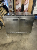 DELFIELD 48” USED COMMERCIAL SANDWICH UNIT COOLER PREP TABLE