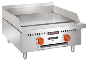 Sierra SRTG-24 - 24" Thermostatic Gas Griddle - 70,000 BTU