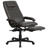 Flash Furniture High Back Brown Leather Executive Reclining Swivel Office Chair