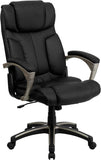 Flash Furniture High Back Folding Black Leather Executive Swivel Office Chair