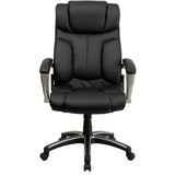 Flash Furniture High Back Folding Black Leather Executive Swivel Office Chair