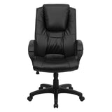 Flash Furniture GO-5301BSPEC-CH-BK-LEA-GG High Back Black Leather Executive Swivel Office Chair