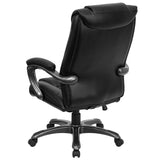 Flash Furniture GO-7194B-BK-GG High Back Black Leather Executive Swivel Office Chair