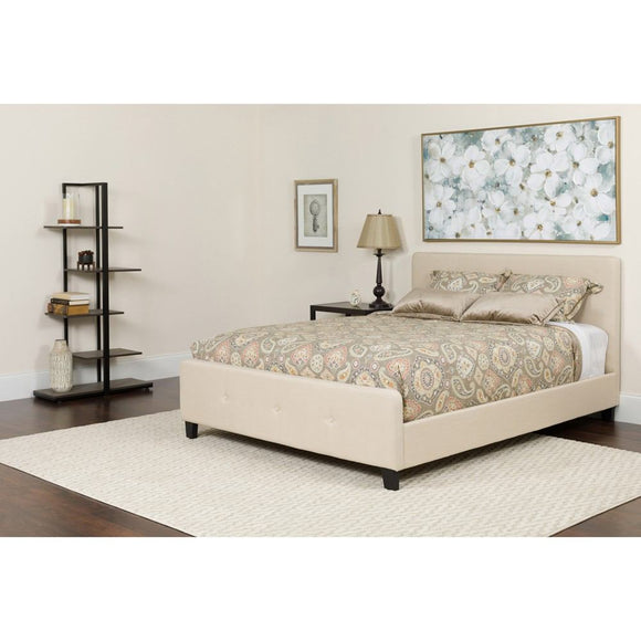 Flash Furniture Tribeca Queen Size Tufted Upholstered Platform Bed