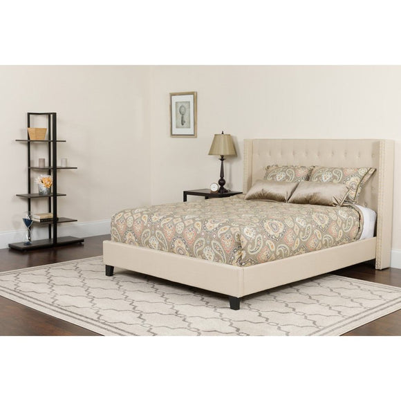 Flash Furniture Riverdale Twin Size Tufted Upholstered Platform Bed