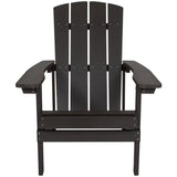 Charlestown All-Weather Adirondack Chair Faux Wood by Flash Furniture